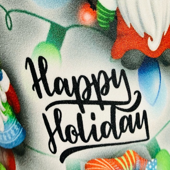 S/L NEW Girls Christmas Gnome Leggings Buttery Soft Holiday Yoga Pants - Picture 6 of 12